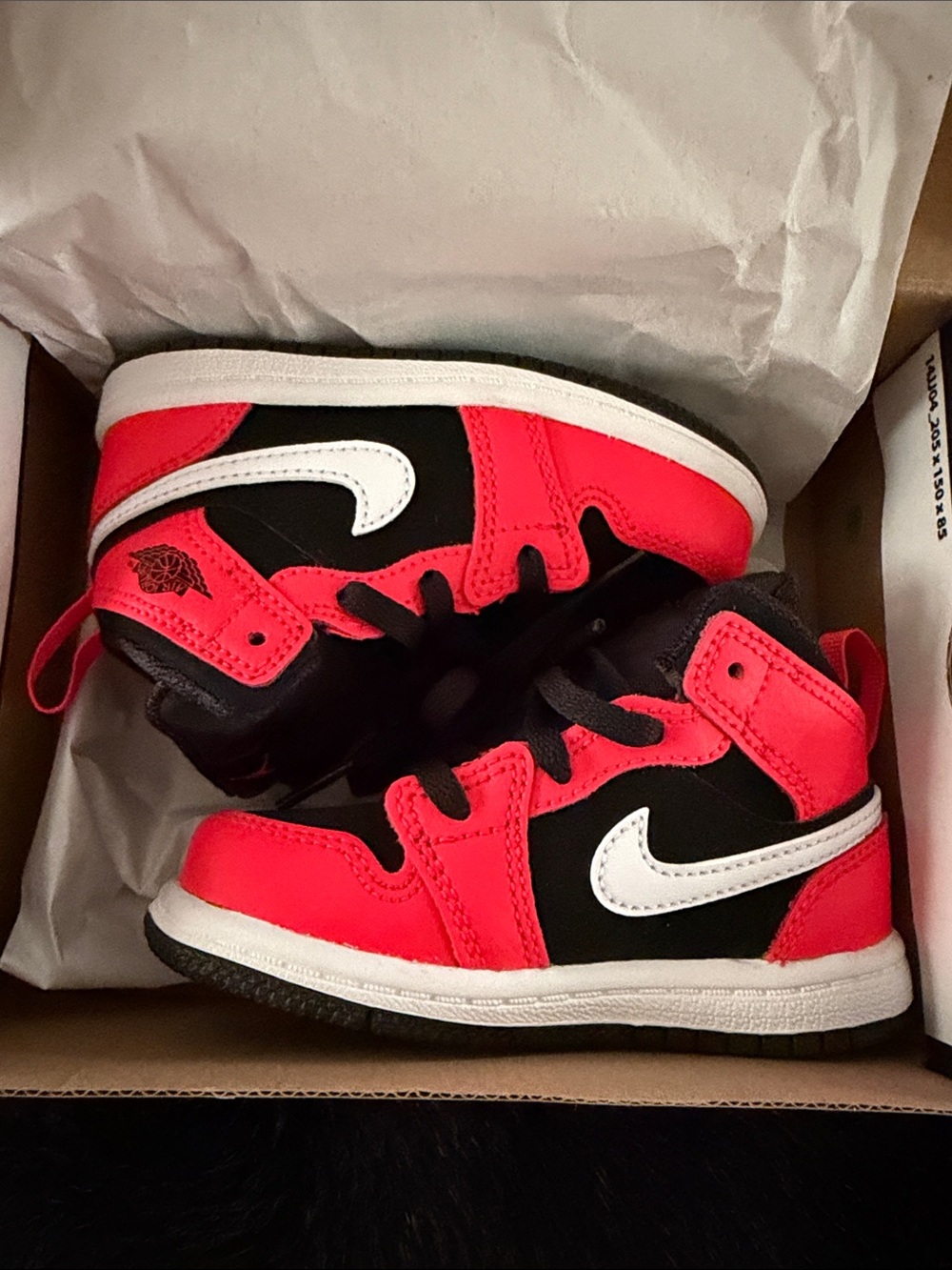 Nike Kids Black and Red High-Top Sneakers BRAND NEW NEVER USED IN BOX